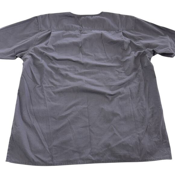 Carhartt Scrub‎ Shirt Mens Medium Blue Grey Medical Workwear Utility Healthcare - Picture 2 of 7